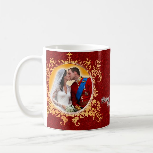 Prinz William u. Kate Kuss-Tasse Kaffeetasse (Links)