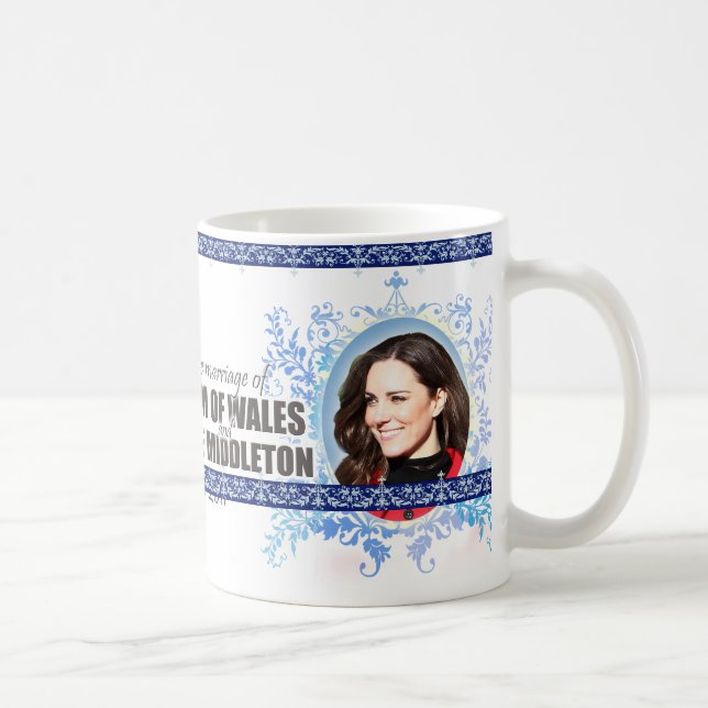 Prinz William u. Kate Middleton königliche Kaffeetasse (Rechts)