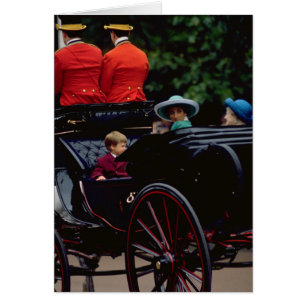 Prinz William und Prinzessin Diana auf der Mall