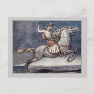 Prinz wirft Spear Postkarte