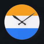 Prinzenflagge Runde Wanduhr<br><div class="desc">Prinzenflagge</div>