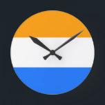 Prinzenflagge Runde Wanduhr<br><div class="desc">Prinzenflagge</div>