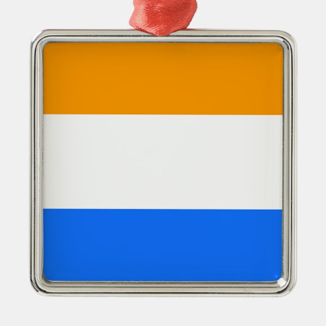 Prinzenflagge Silbernes Ornament (Vorne)
