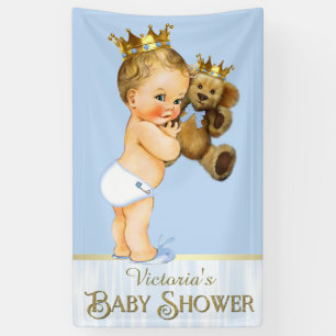 Prinzess Teddybär Baby Shower Banner
