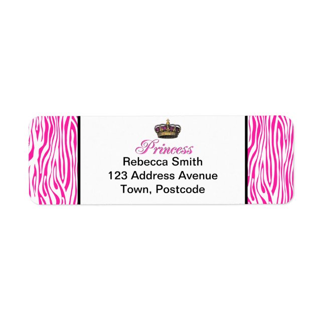 Prinzessenkrone in heißen rosa (Vorne)