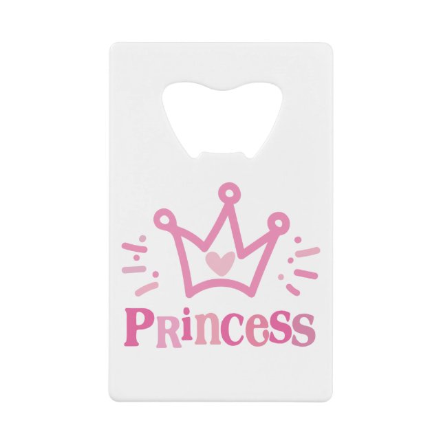Prinzessenkrone, Tiara Geldbeutel Flaschenöffner (Vorderseite)