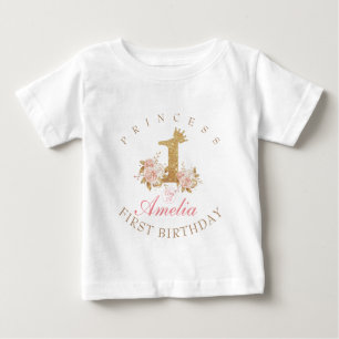 Prinzessin 1. Geburtstag Baby T-shirt