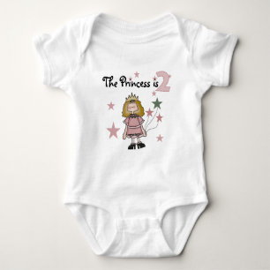 Prinzessin 2. Geburtstagsgeschenke Baby Strampler