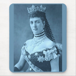 Prinzessin Alexandra von Dänemark in blau Mousepad