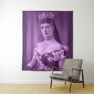 Prinzessin Alexandra von Dänemark in Lavendel Wandteppich