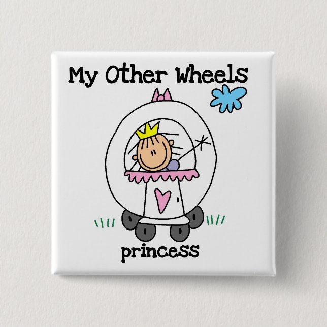 Prinzessin Andere Räder Button (Vorderseite)