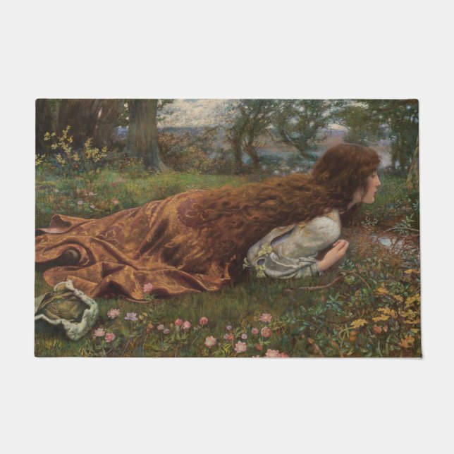 Prinzessin aus der Schule (von E.R. Hughes) Fußmatte (Vorderseite)