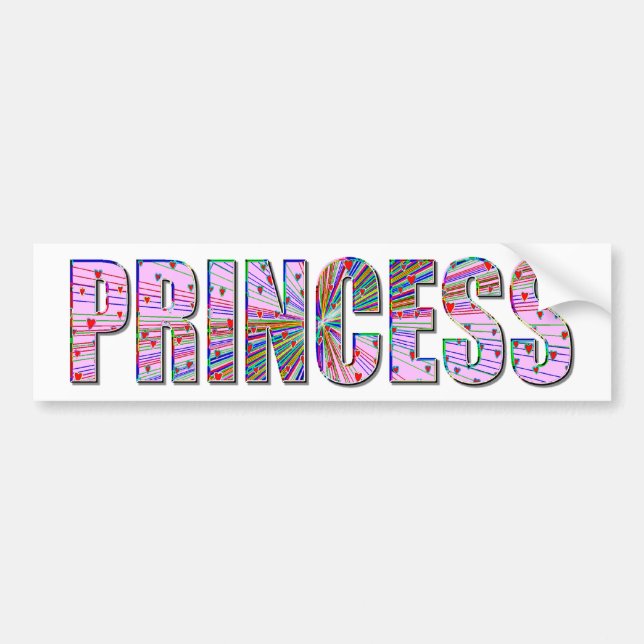Prinzessin Autoaufkleber (Vorne)