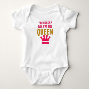 Prinzessin? Baby-Jersey-Body Baby Strampler
