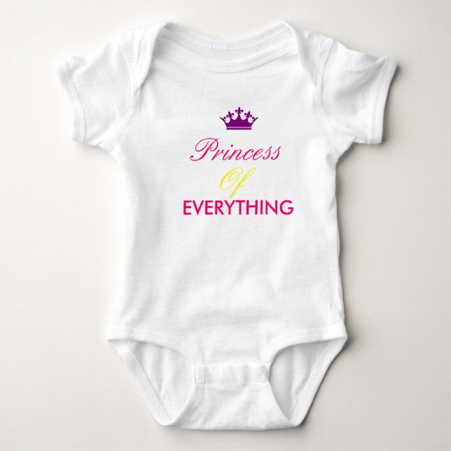Prinzessin Baby Strampler (Vorderseite)