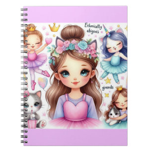 Prinzessin Ballett-Träume Notizbuch Notizblock