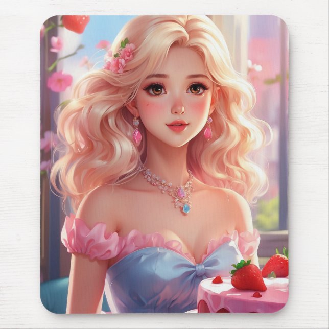 Prinzessin Birthday Mousepad (Vorne)