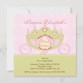 Prinzessin Birthday Party Einladung zur Niedlichen