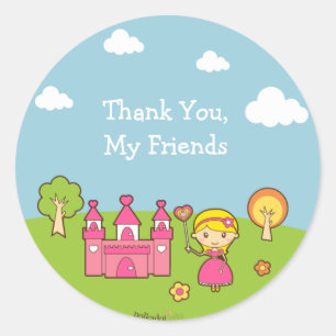 Prinzessin Birthday Party Sticker
