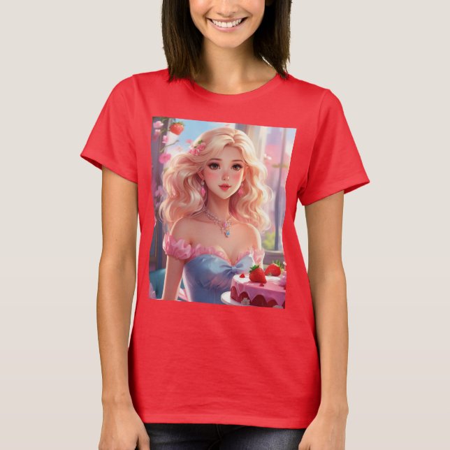 Prinzessin Birthday T-Shirt (Vorderseite)