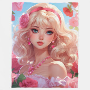 Prinzessin Blume Fleecedecke
