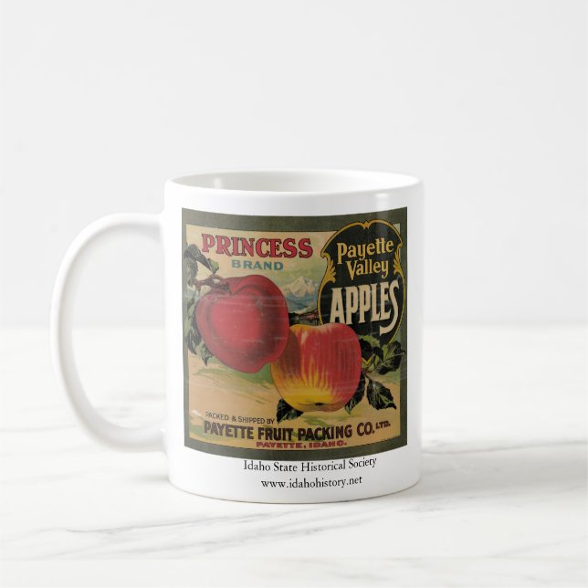Prinzessin Brand Payette Valley Apples Kaffeetasse (Links)