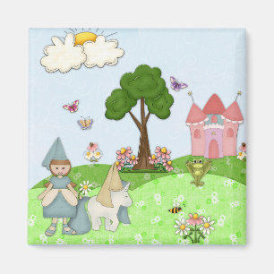 Prinzessin - braune Haare Magnet