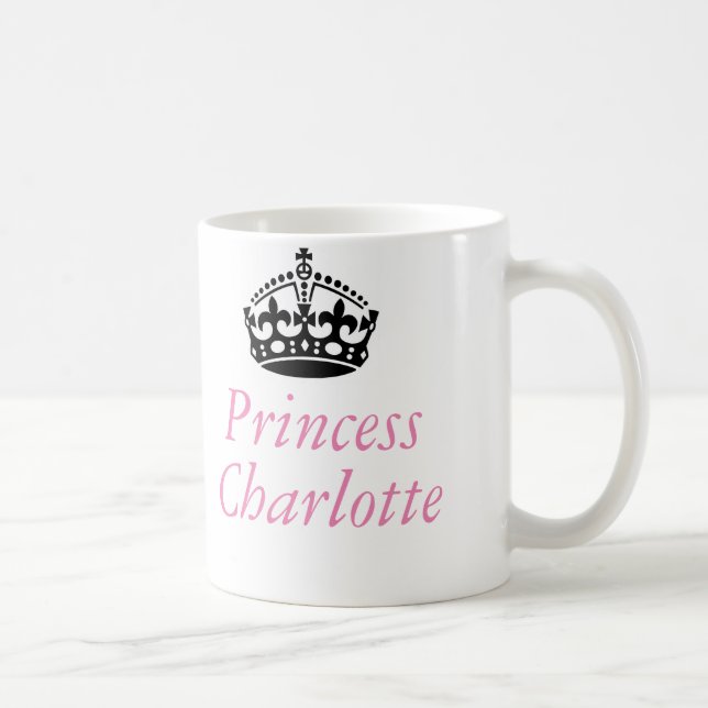 Prinzessin Charlotte und britische Krone Kaffeetasse (Rechts)