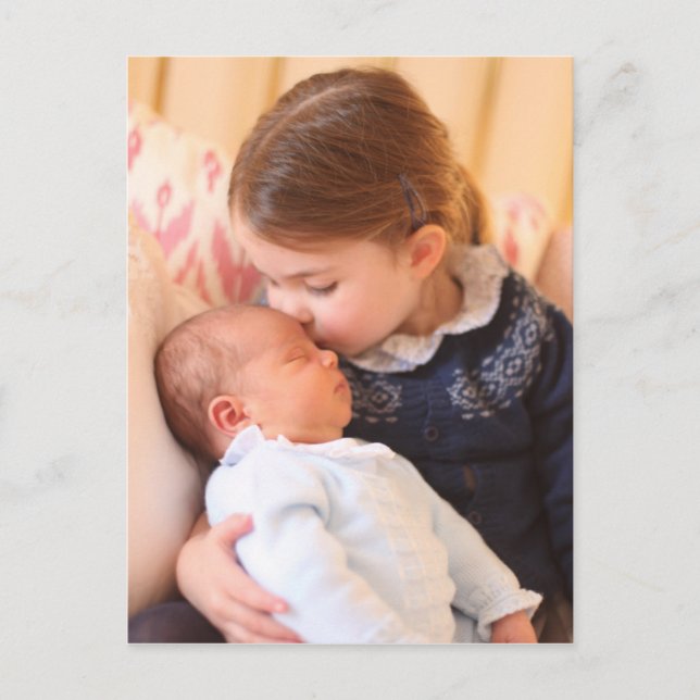 Prinzessin Charlotte und Prinz Louis Postkarte (Vorderseite)