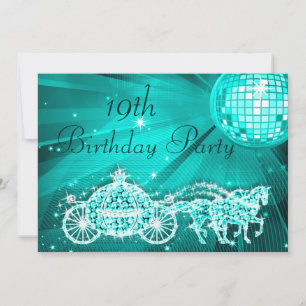 Prinzessin Coach u. Pferde u. Disco-Ball-19. Einladung