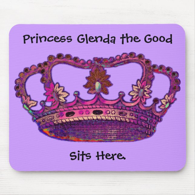 Prinzessin Crown Customized Name Mousepad (Vorne)