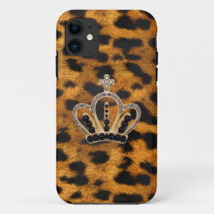 Prinzessin Crown Leopard Fur iPhone 5 Fall Case-Mate iPhone Hülle
