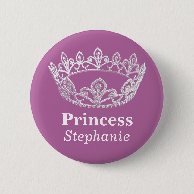 Prinzessin Crown Pin Button (Vorderseite)
