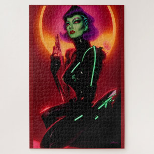 Prinzessin Cybrella auf dem Cyberpunk-Ball