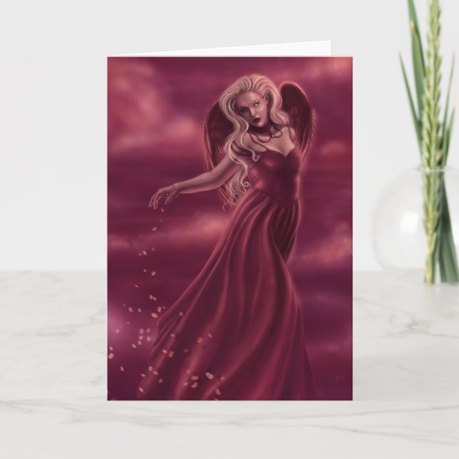 Prinzessin der Herzkarte Feiertagskarte (Vorderseite)