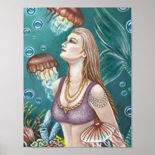 Prinzessin des Meeresplakats Poster