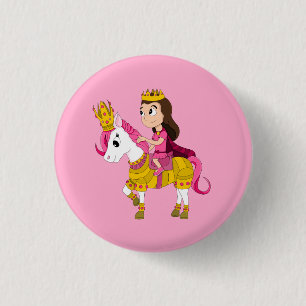 Prinzessin des niedlichen Cartoon Button