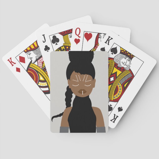 Prinzessin des Schwarzen Kriegers Spielkarten (Rückseite)