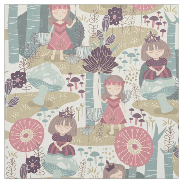 Prinzessin des Waldes Stoff (Muster)