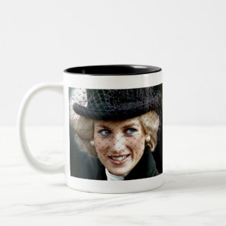 Prinzessin Diana in Schwarz Zweifarbige Tasse