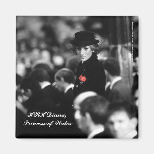 Prinzessin Diana - Mohnblume Magnet