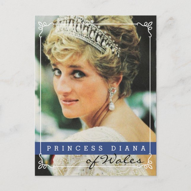 Prinzessin Diana von Wales Postkarte (Vorderseite)