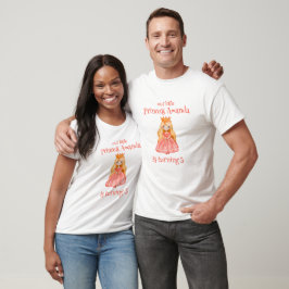 Prinzessin, die drei Elterngeburtsurtstag-T - Shir T-Shirt