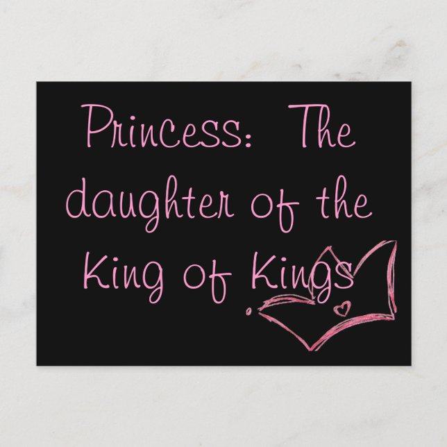 Prinzessin: Die Tochter des Königs der Könige Postkarte (Vorderseite)