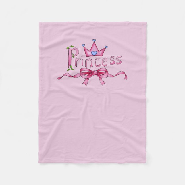 Prinzessin Dog Fleecedecke (Vorderseite)