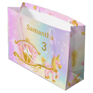 Prinzessin Einhorn Geschenktasche, Samantha 3. Geb Große Geschenktüte