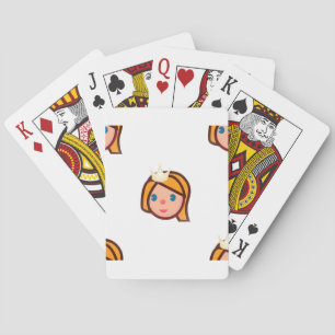 Prinzessin Emoji Spielkarten