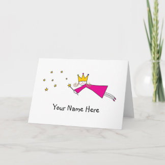 Prinzessin Fairy Notes Dankeskarte