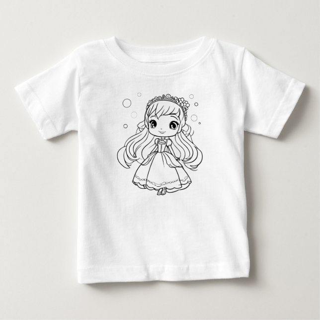 Prinzessin färbt es sich selbst baby t-shirt (Vorderseite)
