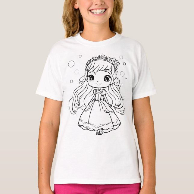 Prinzessin färbt es sich selbst T-Shirt (Vorderseite)